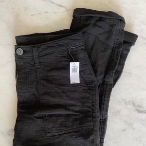 NWT High-Waisted Slouchy Cropped Tapered Workwear Pants for Women